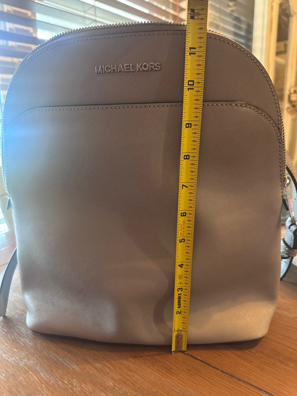 Michael Kors Small Saffiano Backpack in Taupe - Picture 5 of 6